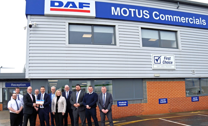 DAF Dealer Award Double for Motus Commercials